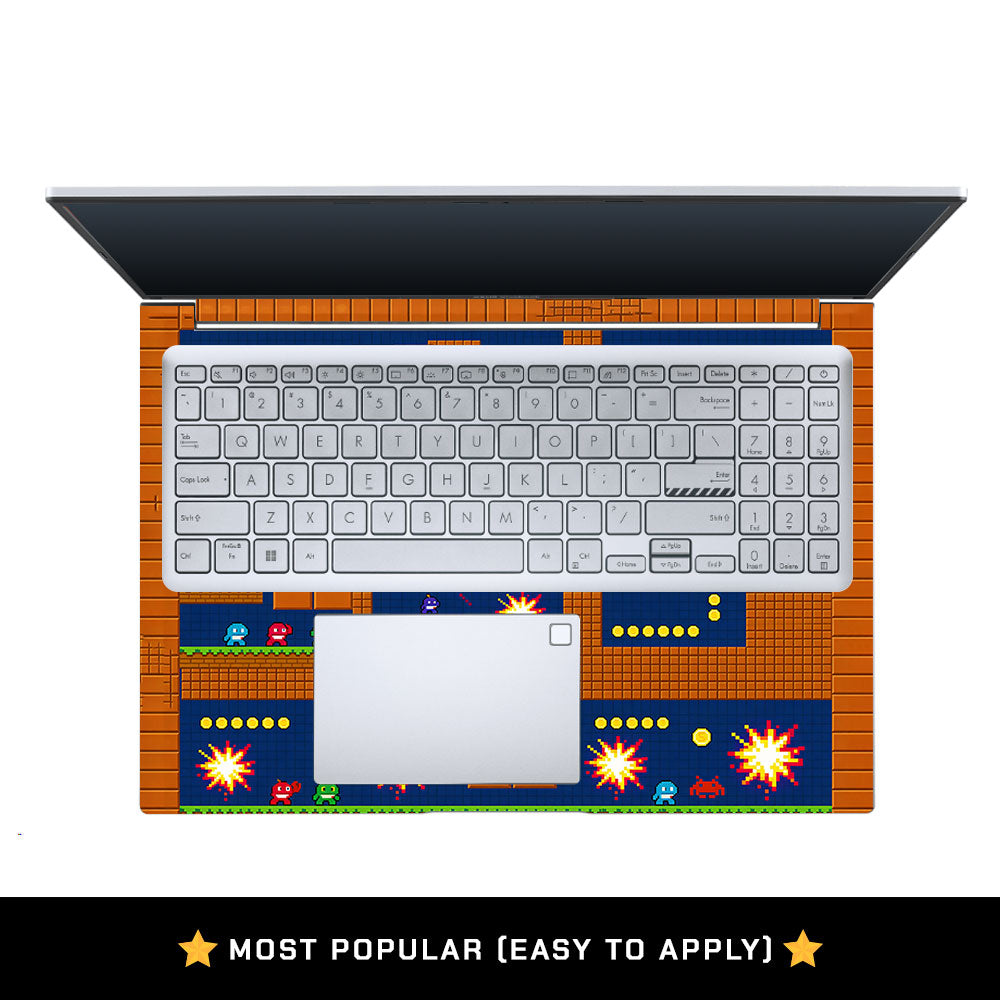 Pixelated Retro Arcade Asus Vivobook 16 X1605V 3D Laptop Skin
