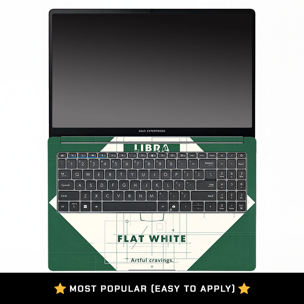 Libra Flat White Asus ExpertBook P1503 3D Laptop Skin