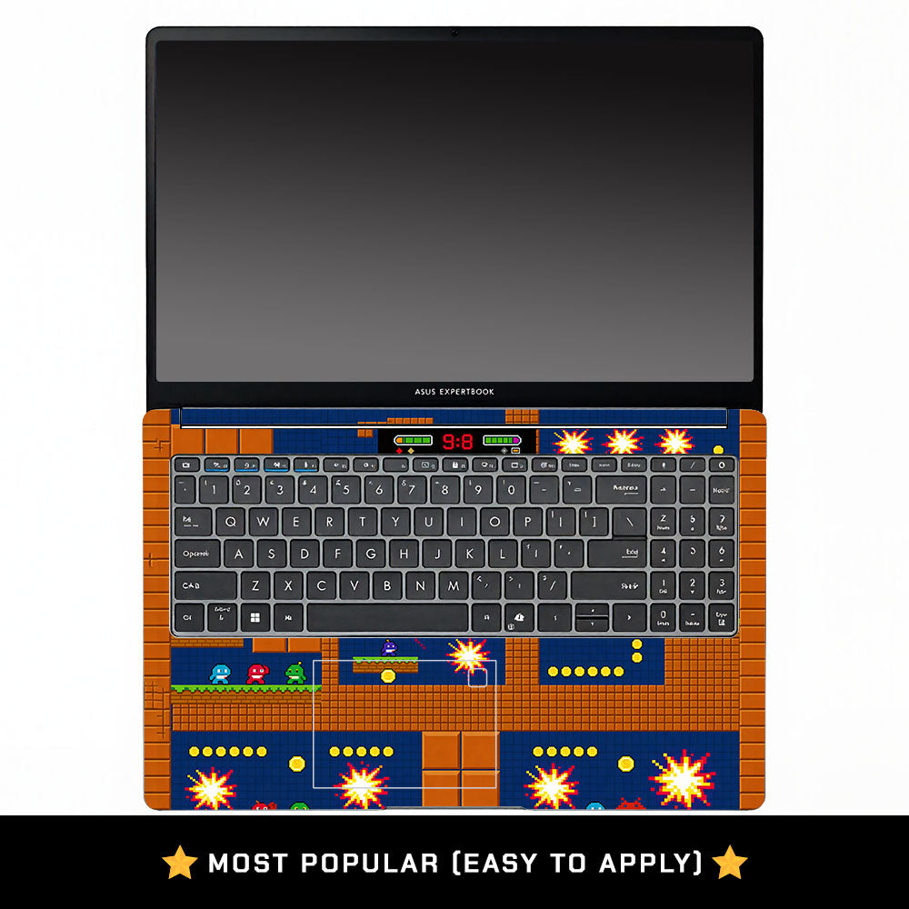Pixelated Retro Arcade Asus ExpertBook P1503 3D Laptop Skin