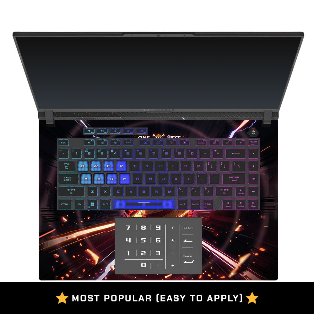 Flaming Pirate Hat Asus ROG Strix G16 G614 3D Laptop Skin