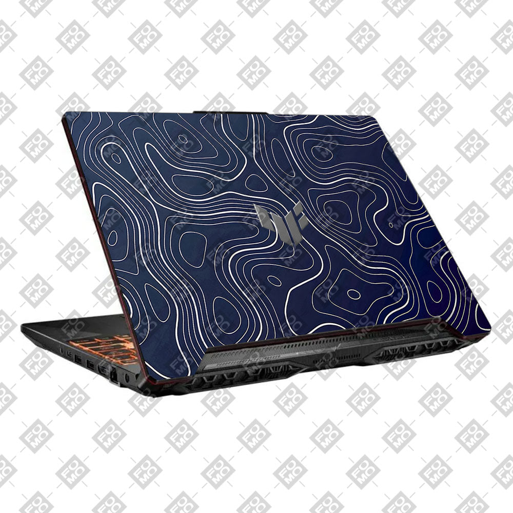 Fluid Lines Design Asus TUF F15 FX506 & A15 FA506 3D Laptop Skin