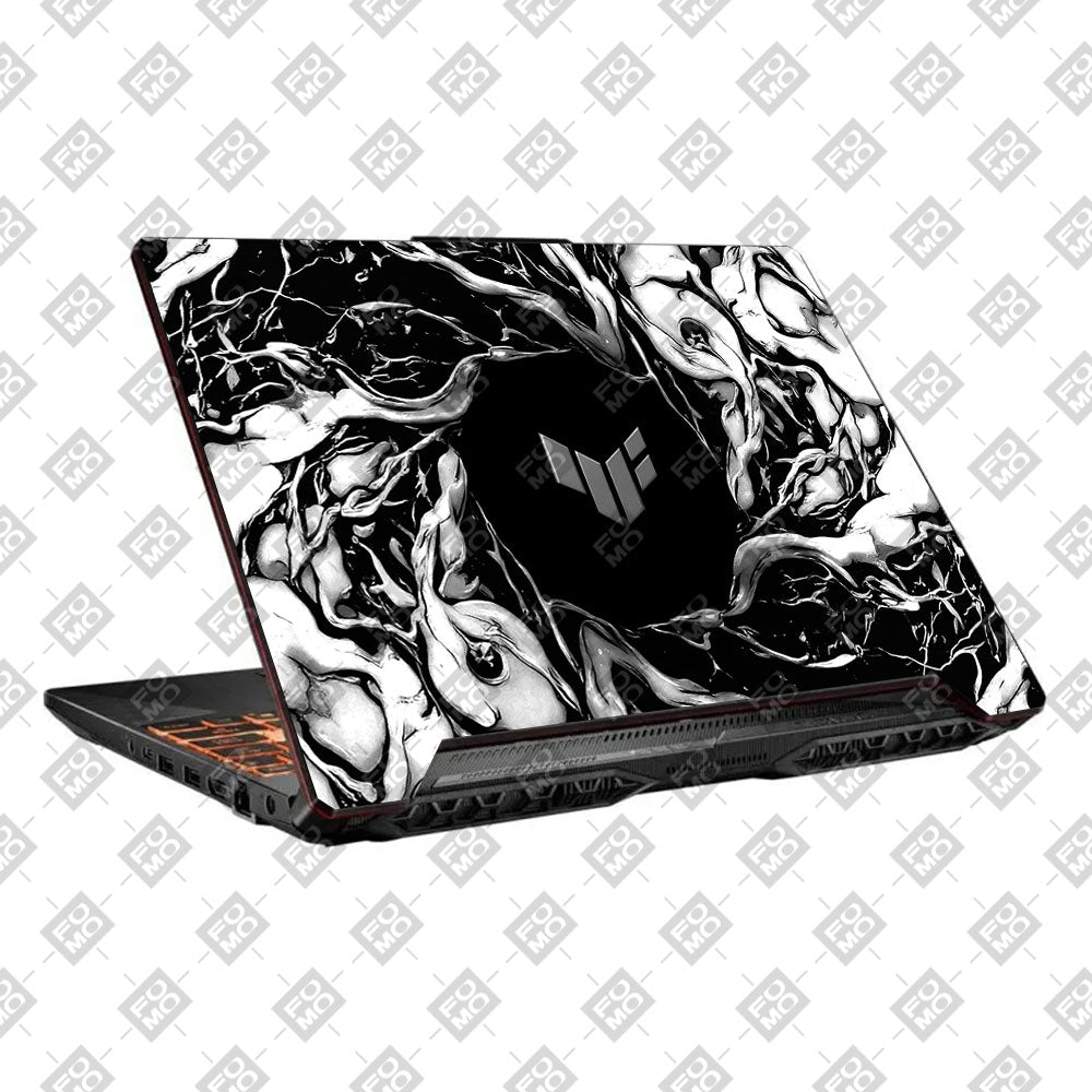 Black Web Hero Asus TUF F15 FX506 & A15 FA506 3D Laptop Skin