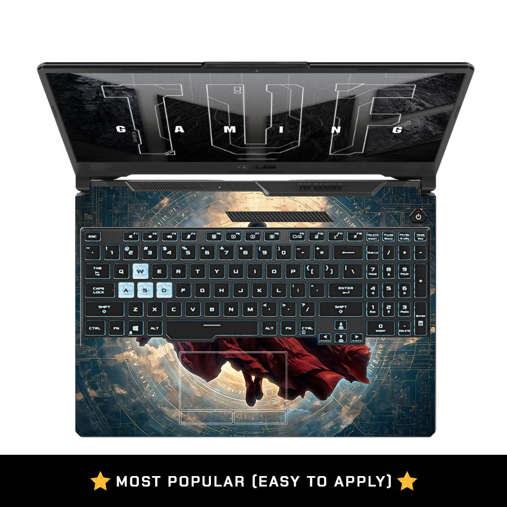 Cosmic Flying Hero Asus TUF F15 FX506 & A15 FA506 3D Laptop Skin