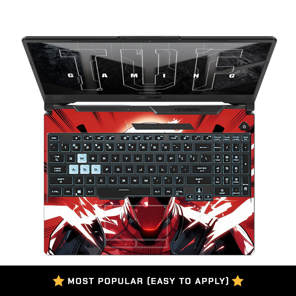 Crimson Masked Antihero Asus TUF F15 FX506 & A15 FA506 3D Laptop Skin