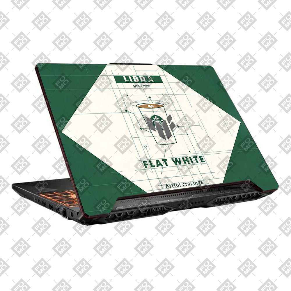 Libra Flat White Asus TUF F15 FX506 & A15 FA506 3D Laptop Skin