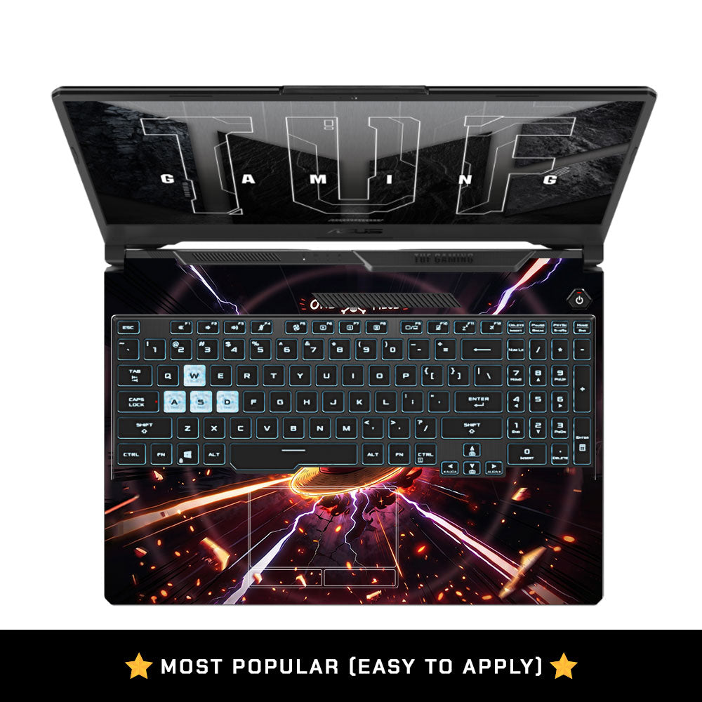 Flaming Pirate Hat Asus TUF F15 FX506 & A15 FA506 3D Laptop Skin