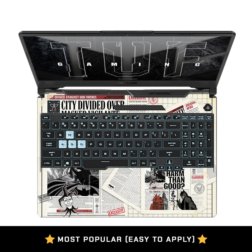 Dark City Vigilante Asus TUF F15 FX506 & A15 FA506 3D Laptop Skin