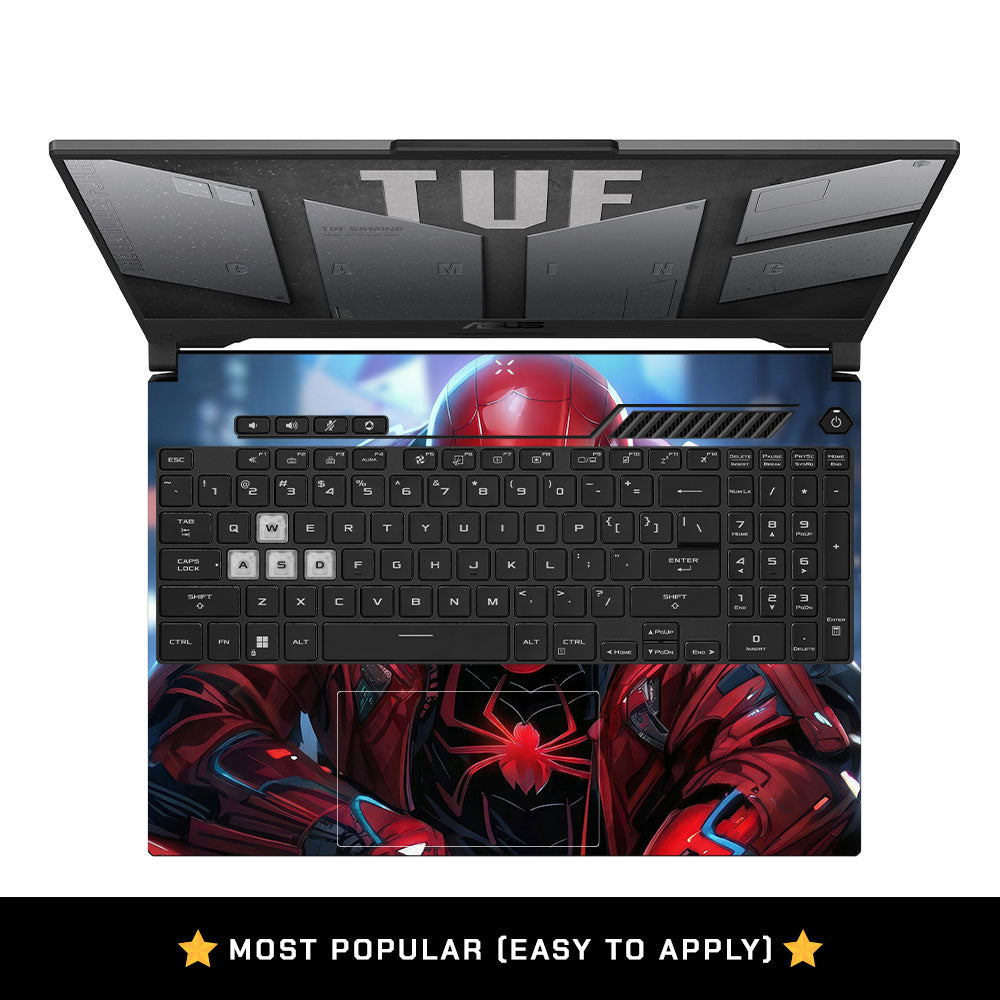 High Tech Web Hero Asus TUF F15 FX507 & A15 FA507 3D Laptop Skin