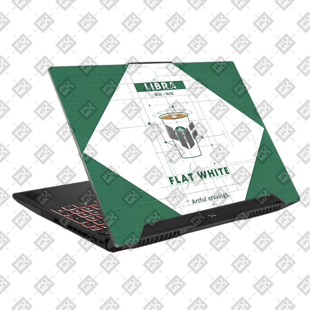 Libra Flat White Asus TUF F15 FX507 & A15 FA507 3D Laptop Skin