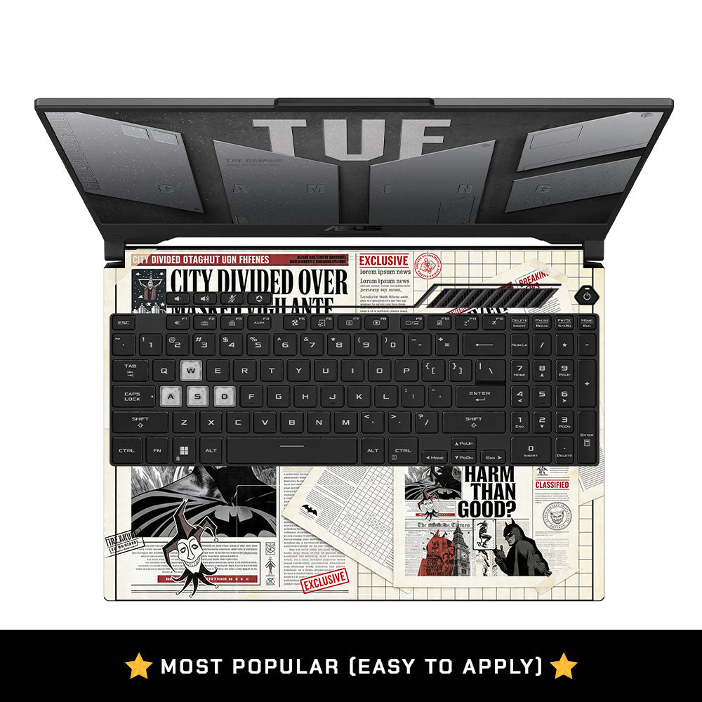 Dark City Vigilante Asus TUF F15 FX507 & A15 FA507 3D Laptop Skin
