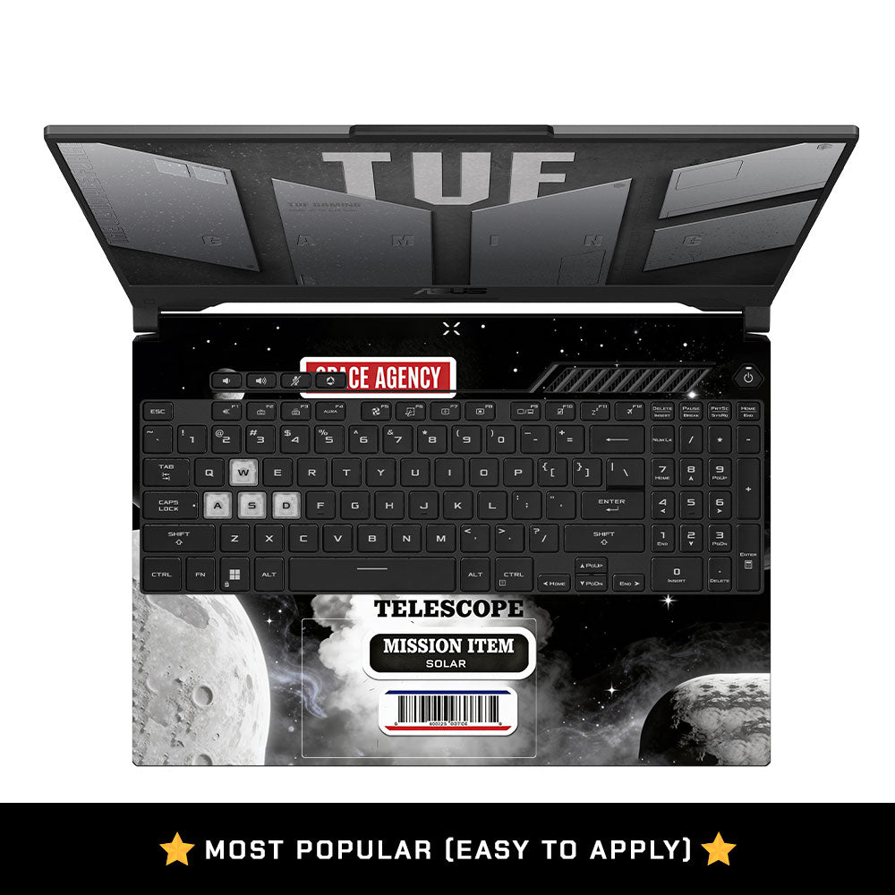 Space Mission NASA Asus TUF F15 FX507 & A15 FA507 3D Laptop Skin