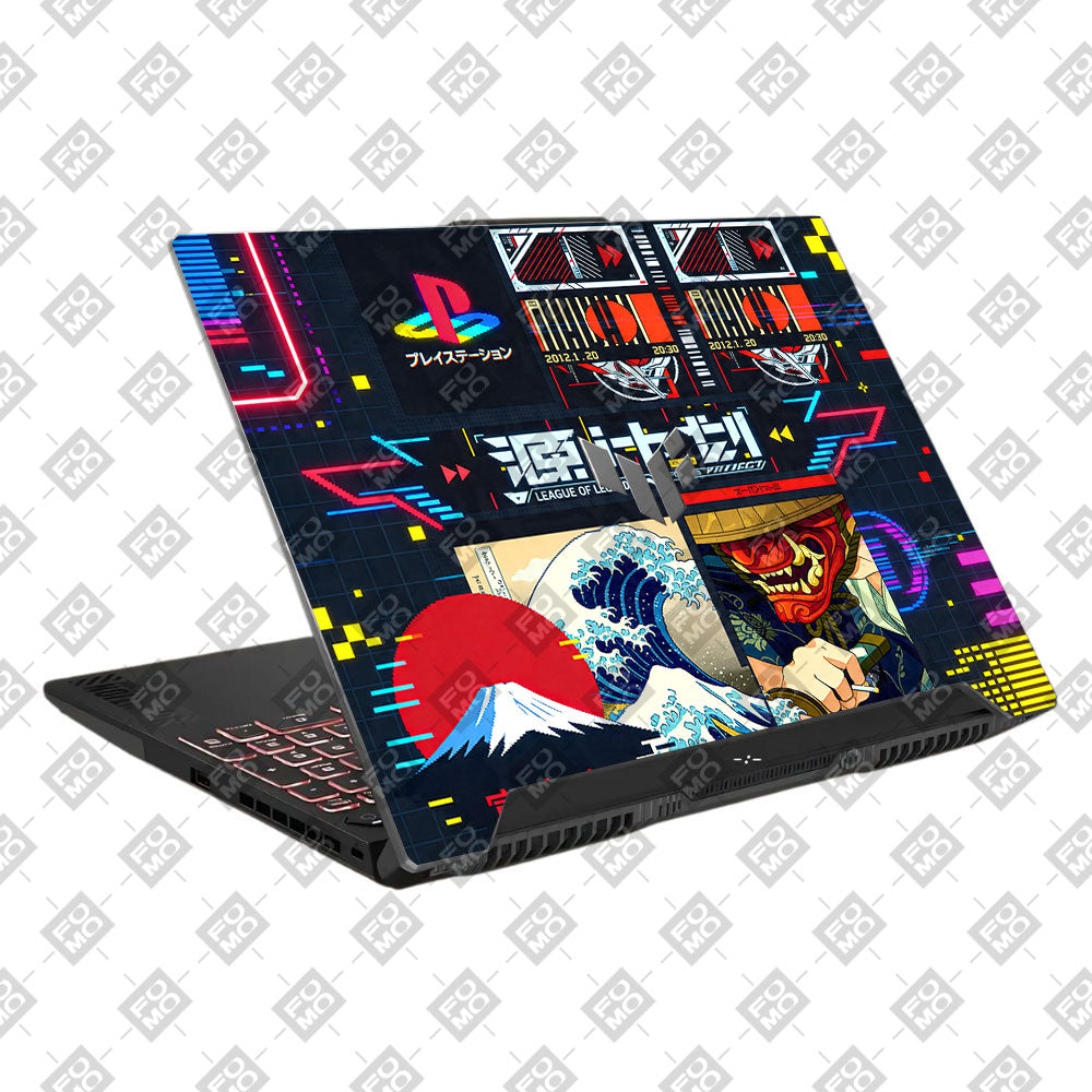 Retro Console Gaming Asus TUF F15 FX507 & A15 FA507 3D Laptop Skin