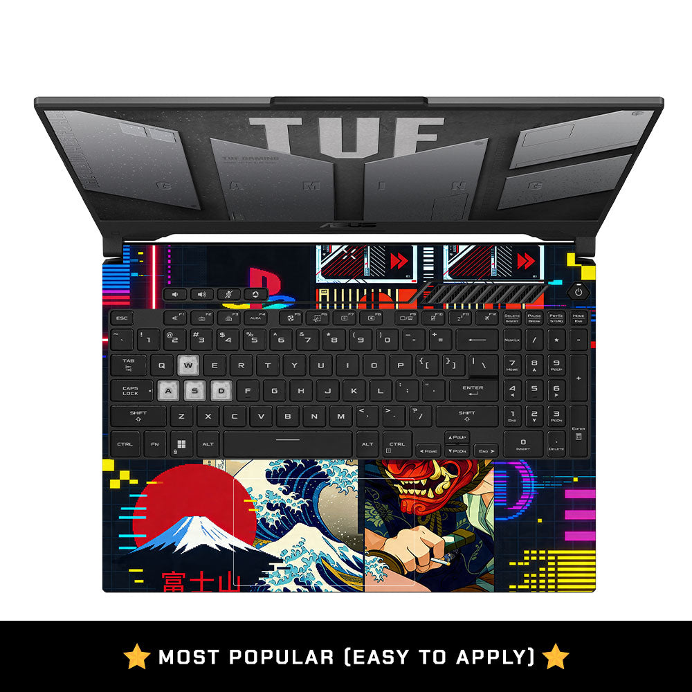Retro Console Gaming Asus TUF F15 FX507 & A15 FA507 3D Laptop Skin