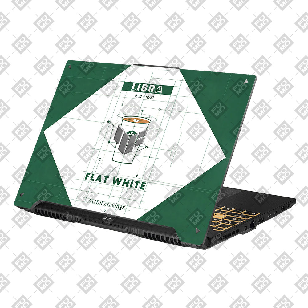 Libra Flat White Asus TUF Gaming F16 3D Laptop Skin