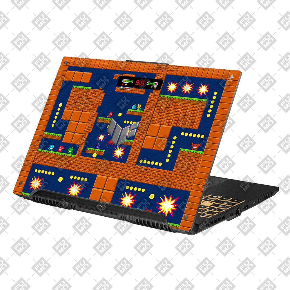 Pixelated Retro Arcade Asus TUF Gaming A16 Laptop Skin