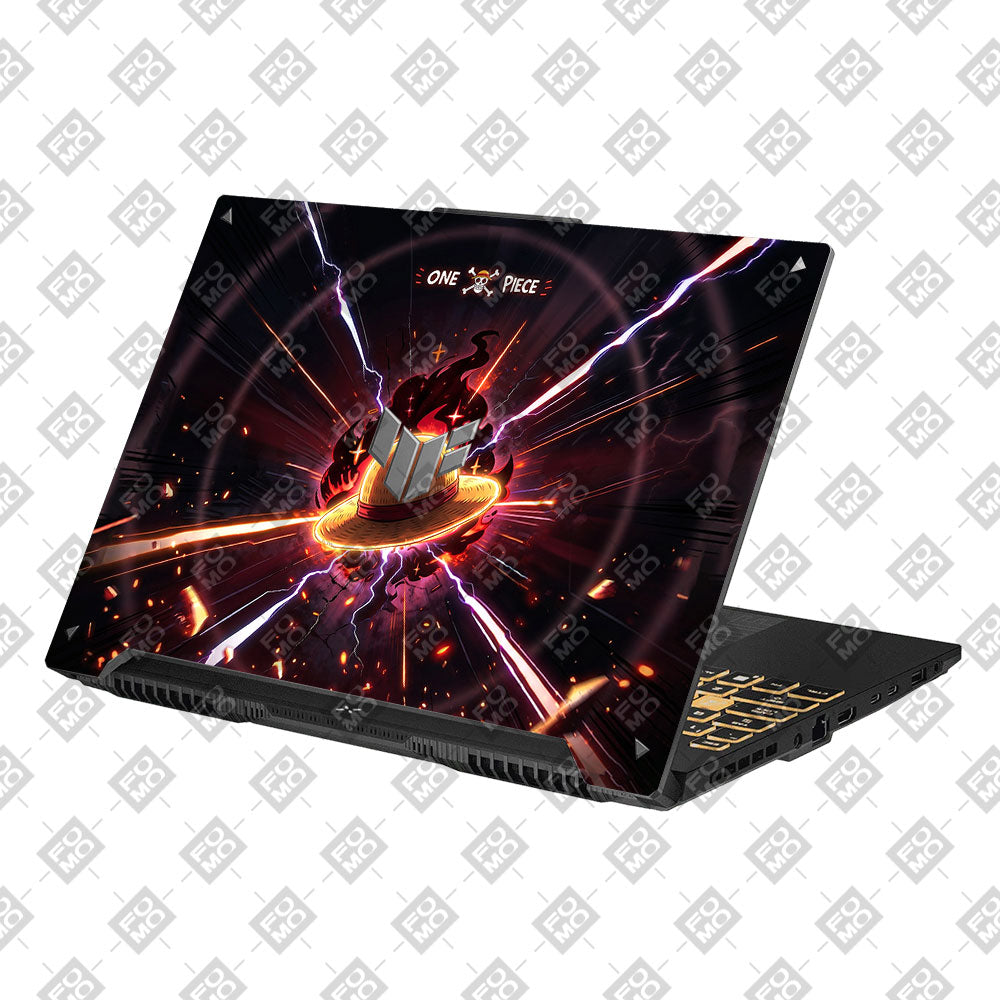 Flaming Pirate Hat Asus TUF Gaming F16 3D Laptop Skin