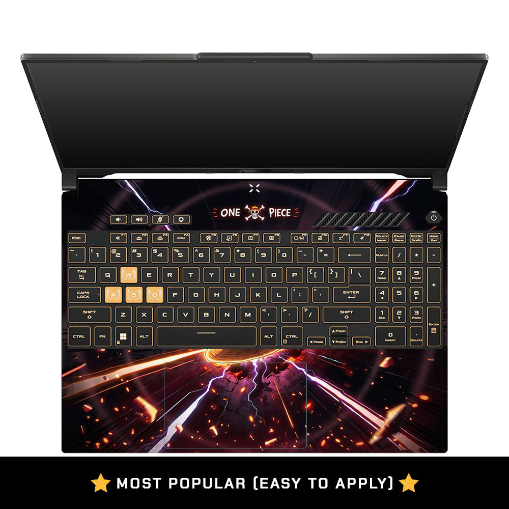 Flaming Pirate Hat Asus TUF Gaming F16 3D Laptop Skin