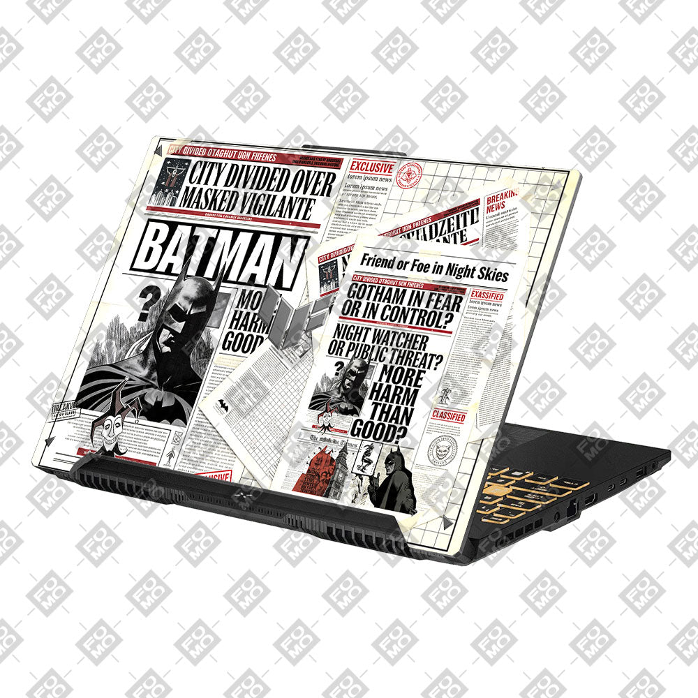 Dark City Vigilante Asus TUF Gaming F16 3D Laptop Skin