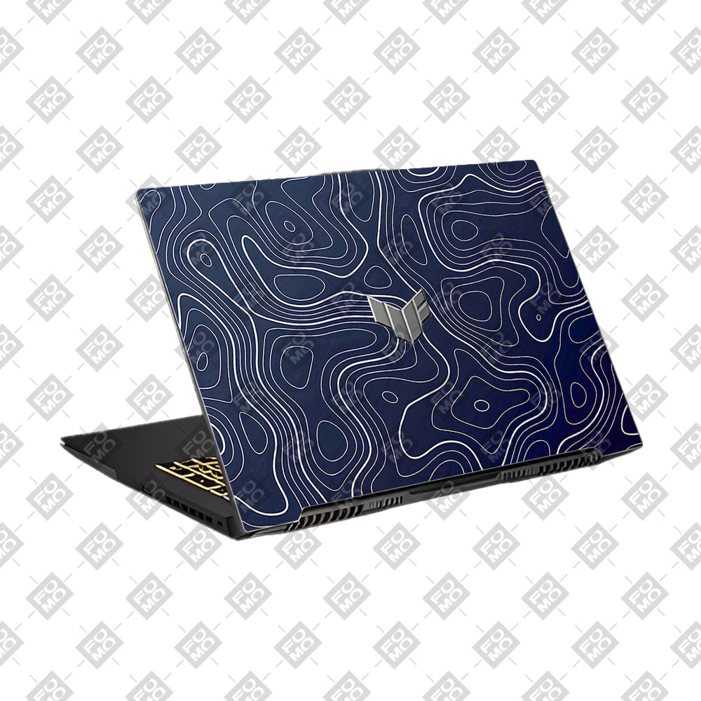 Fluid Lines Design Asus TUF Gaming F17 FX707Z 3D Laptop Skin