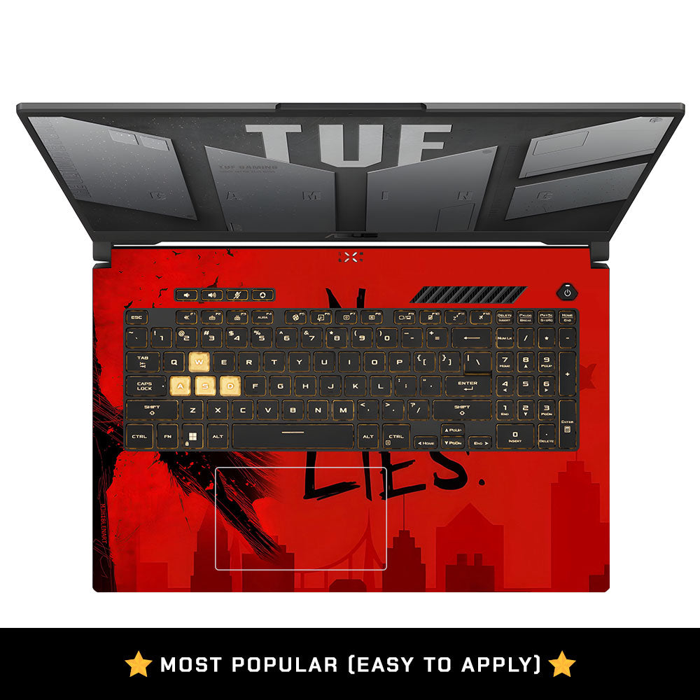 Masked Vigilante Hero Asus TUF Gaming F17 FX707Z 3D Laptop Skin