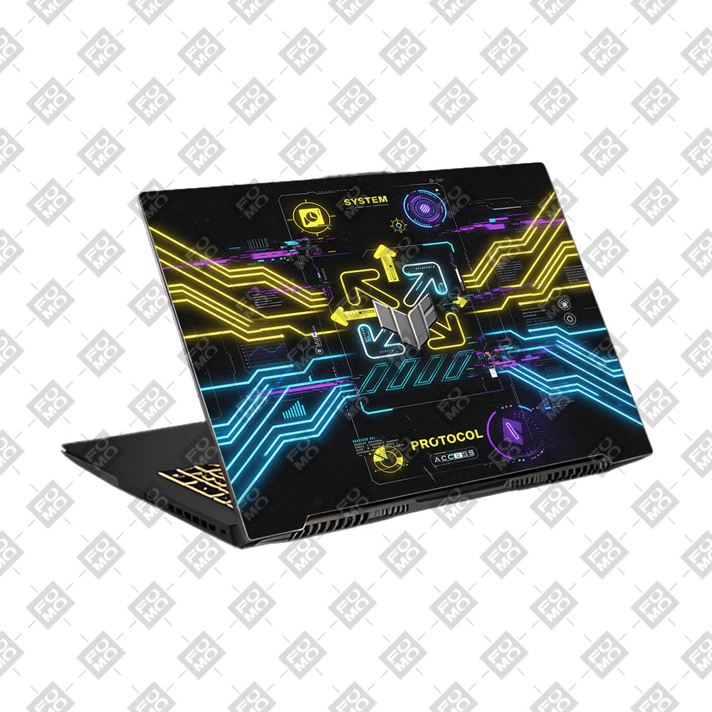 System Protocol Asus TUF Gaming F17 FX707Z 3D Laptop Skin