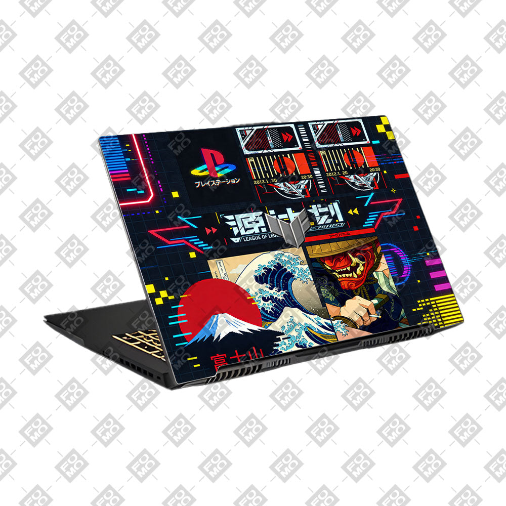 Retro Console Gaming Asus TUF Gaming F17 FX707Z 3D Laptop Skin