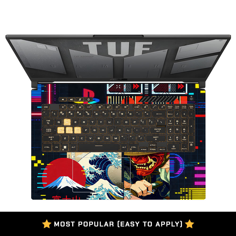 Retro Console Gaming Asus TUF Gaming F17 FX707Z 3D Laptop Skin
