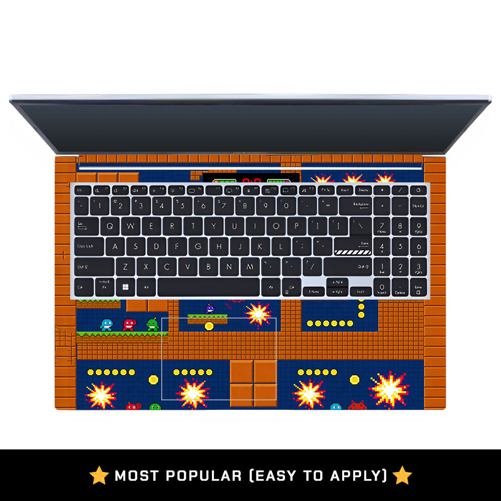 Pixelated Retro Arcade Asus Vivobook 15 X1502VA 3D Laptop Skin