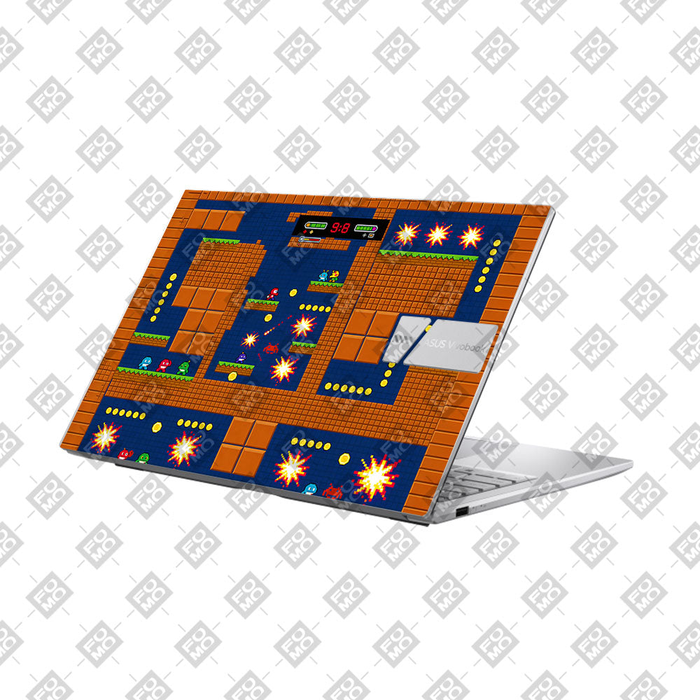 Pixelated Retro Arcade Asus VivoBook 15 X1504VA 3D Laptop Skin