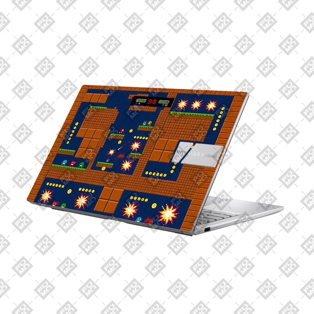 Pixelated Retro Arcade Asus Vivobook 15 X1504ZA 3D Laptop Skin