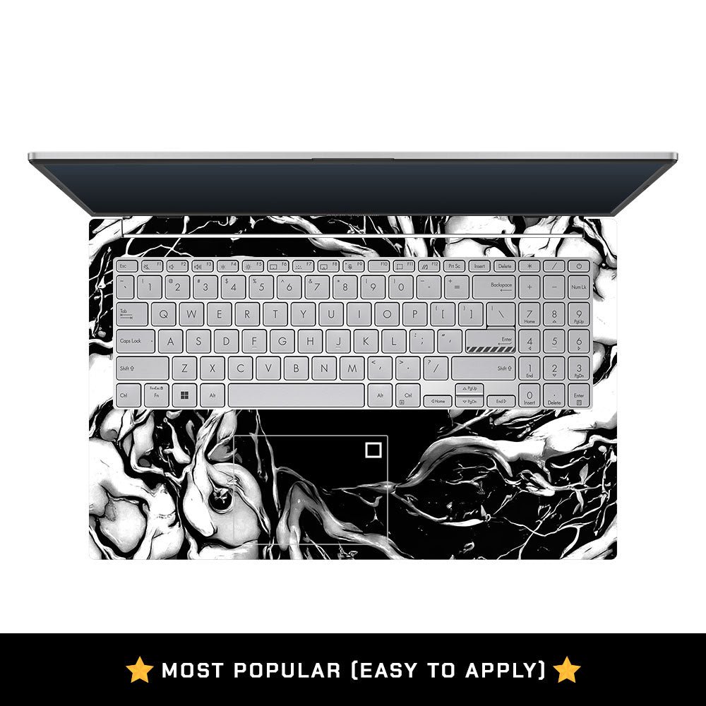 Black Web Hero Asus Vivobook Go 15 E1504G 3D Laptop Skin