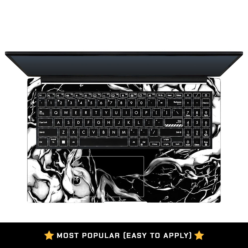 Black Web Hero Asus Vivobook Pro 15 M6500QC & M6500QH 3D Laptop Skin