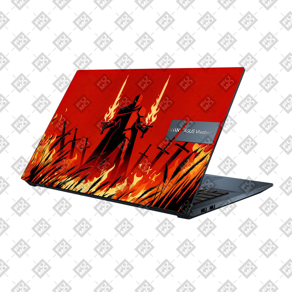 Knight of Flames Asus Vivobook Pro 15 M6500QC & M6500QH 3D Laptop Skin