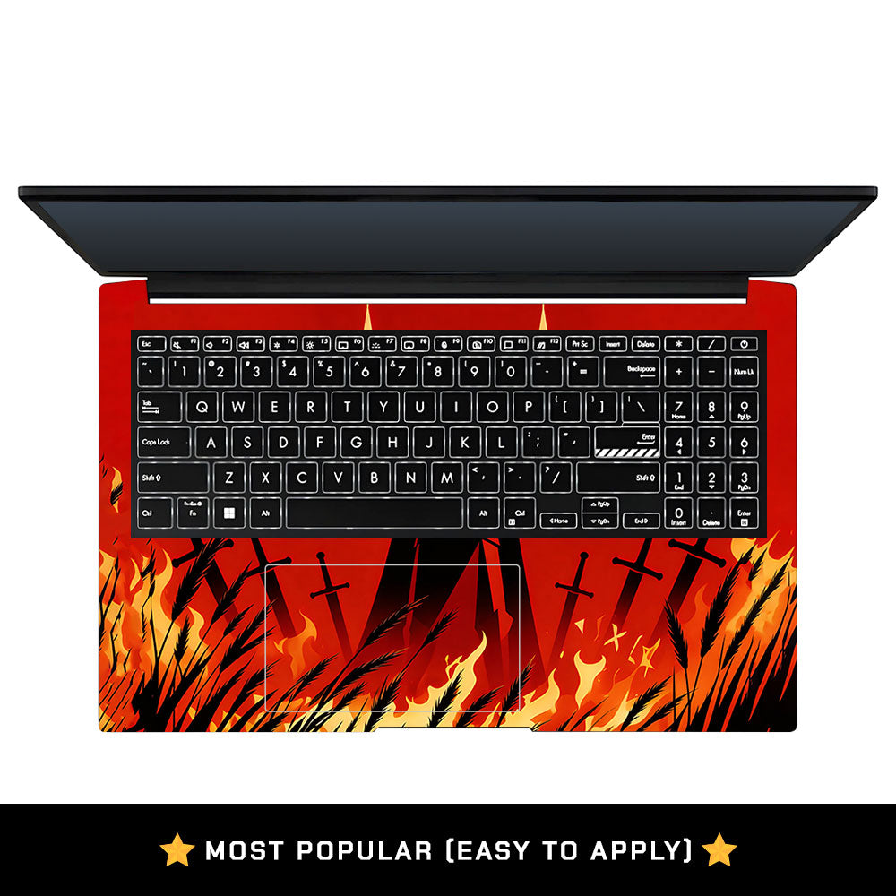 Knight of Flames Asus Vivobook Pro 15 M6500QC & M6500QH 3D Laptop Skin