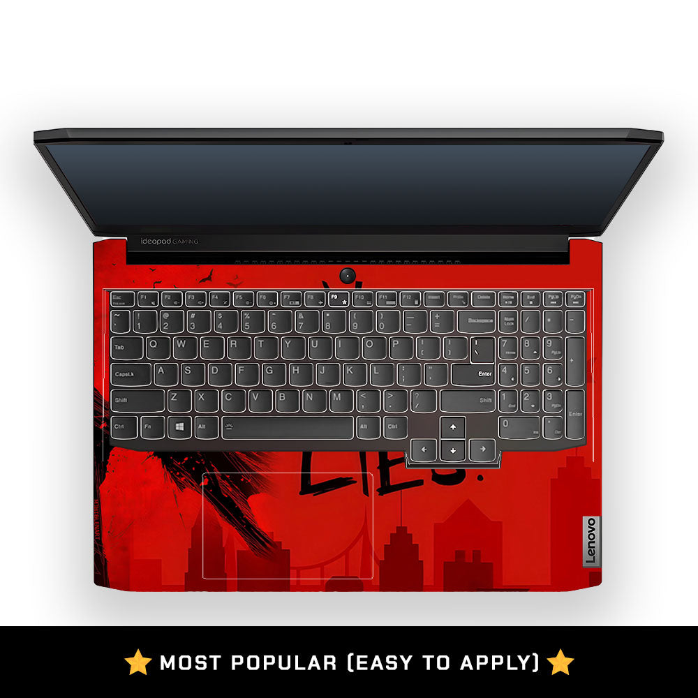 Masked Vigilante Hero Lenovo IdeaPad Gaming 3 15ACH6 and 15IHU6 3D Laptop Skin