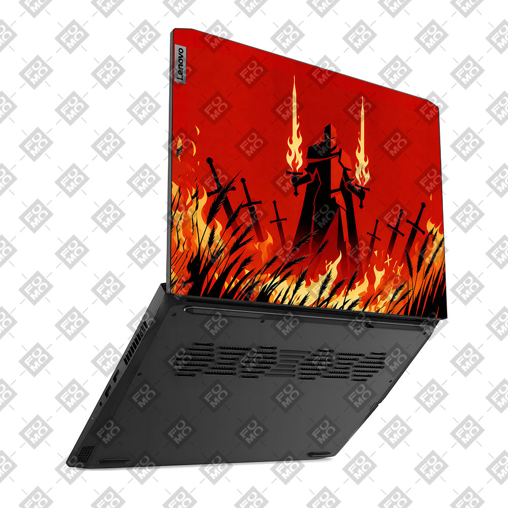 Knight of Flames Lenovo IdeaPad Gaming 3 15ACH6 and 15IHU6 3D Laptop Skin