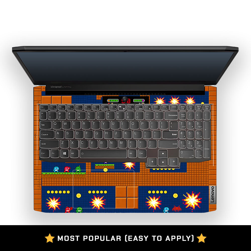 Pixelated Retro Arcade Lenovo IdeaPad Gaming 3 15ACH6 and 15IHU6 3D Laptop Skin