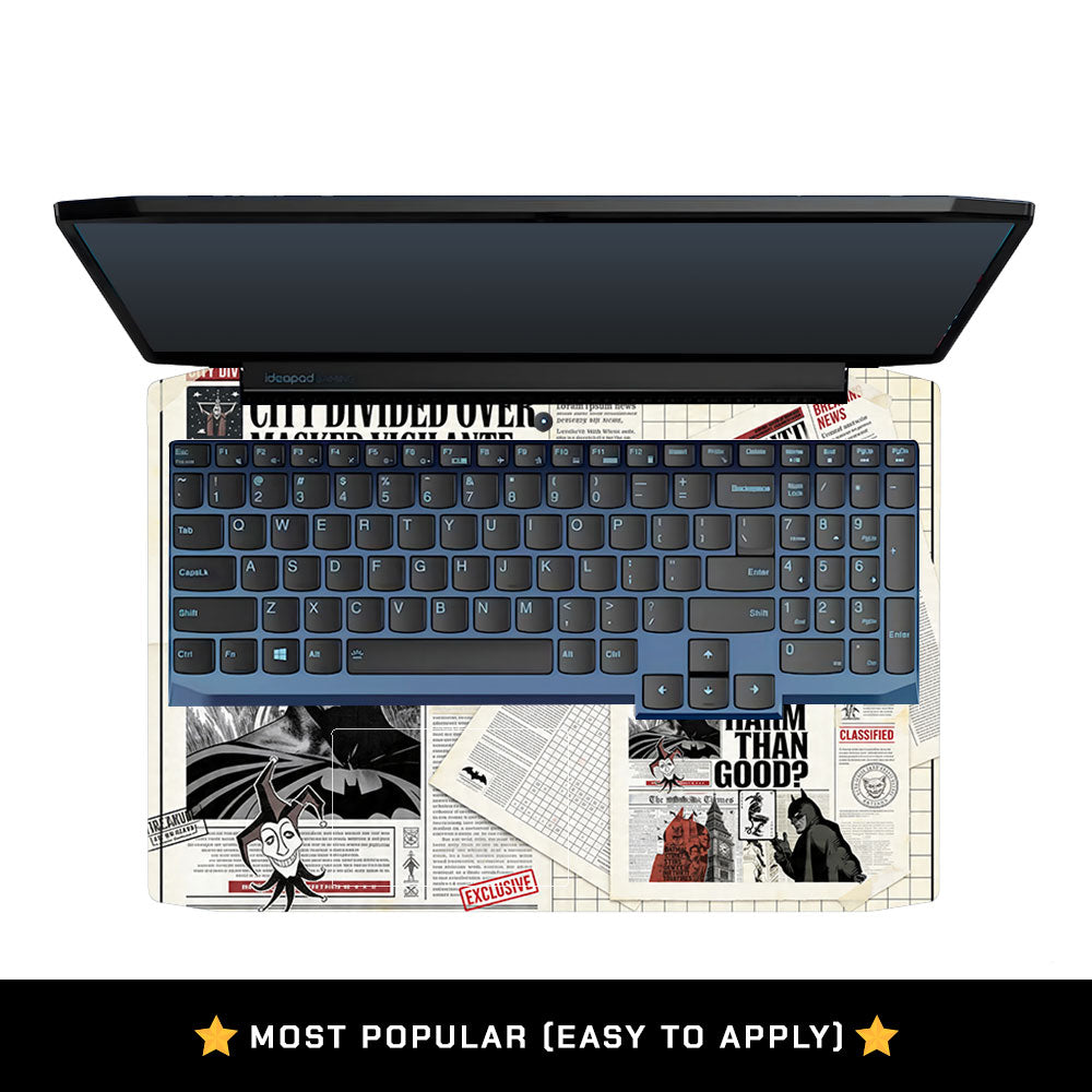 Dark City Vigilante Lenovo Ideapad Gaming 3 15ARH05 and 15IMH05 3D Laptop Skin