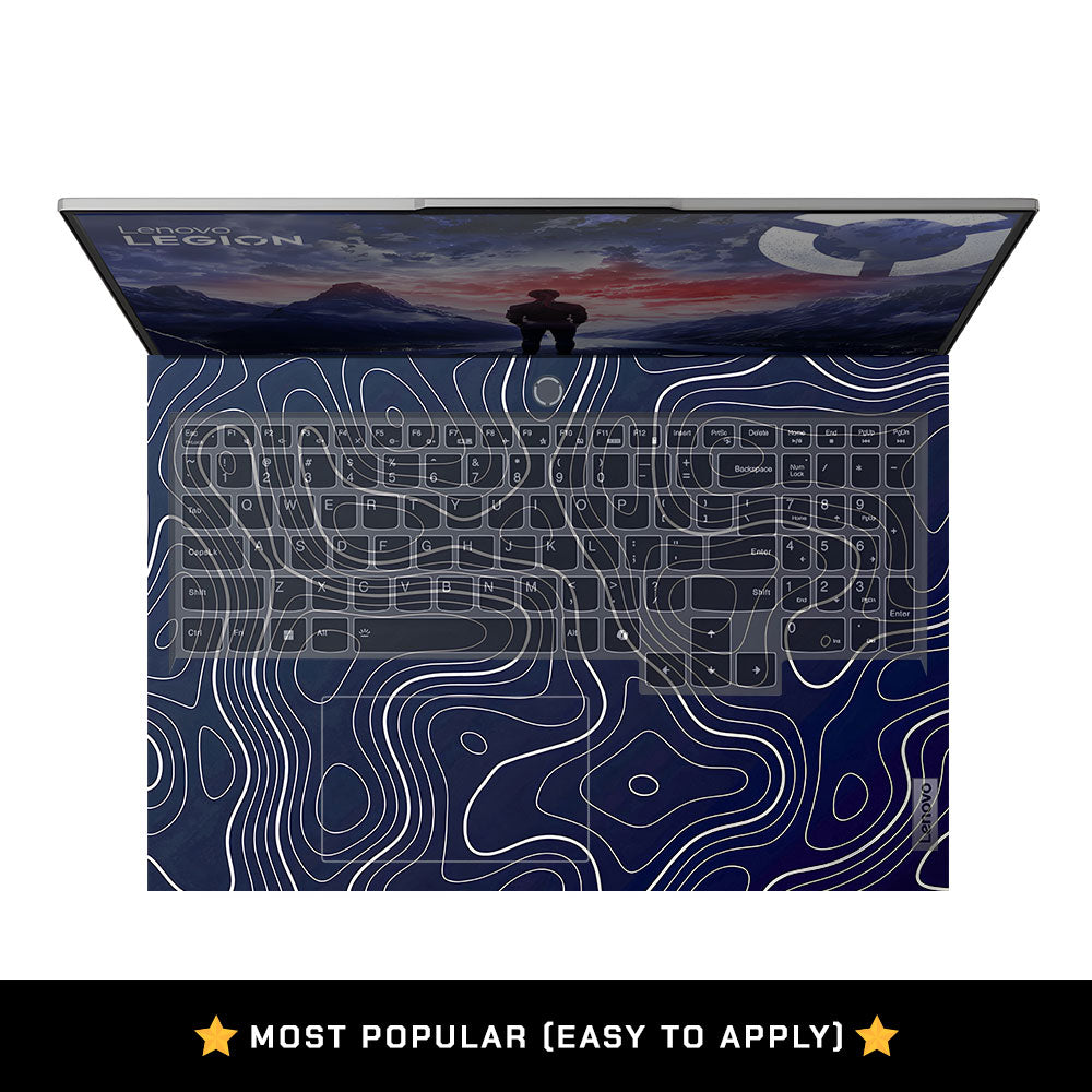 Fluid Lines Design Lenovo Legion 5 16IRX9 3D Laptop Skin