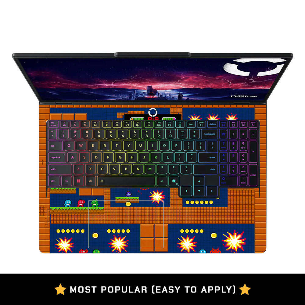 Pixelated Retro Arcade Lenovo Legion Pro 5 16ADR10 3D Laptop Skin