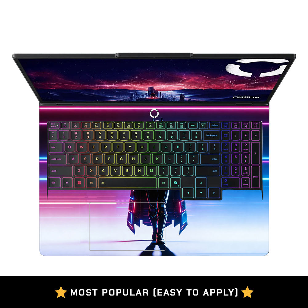 Neon Superhero Streaks Lenovo Legion Pro 5 16AFR10 3D Laptop Skin