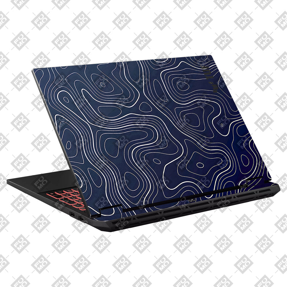 Fluid Lines Design Asus TUF Gaming A16 2025 Laptop Skin