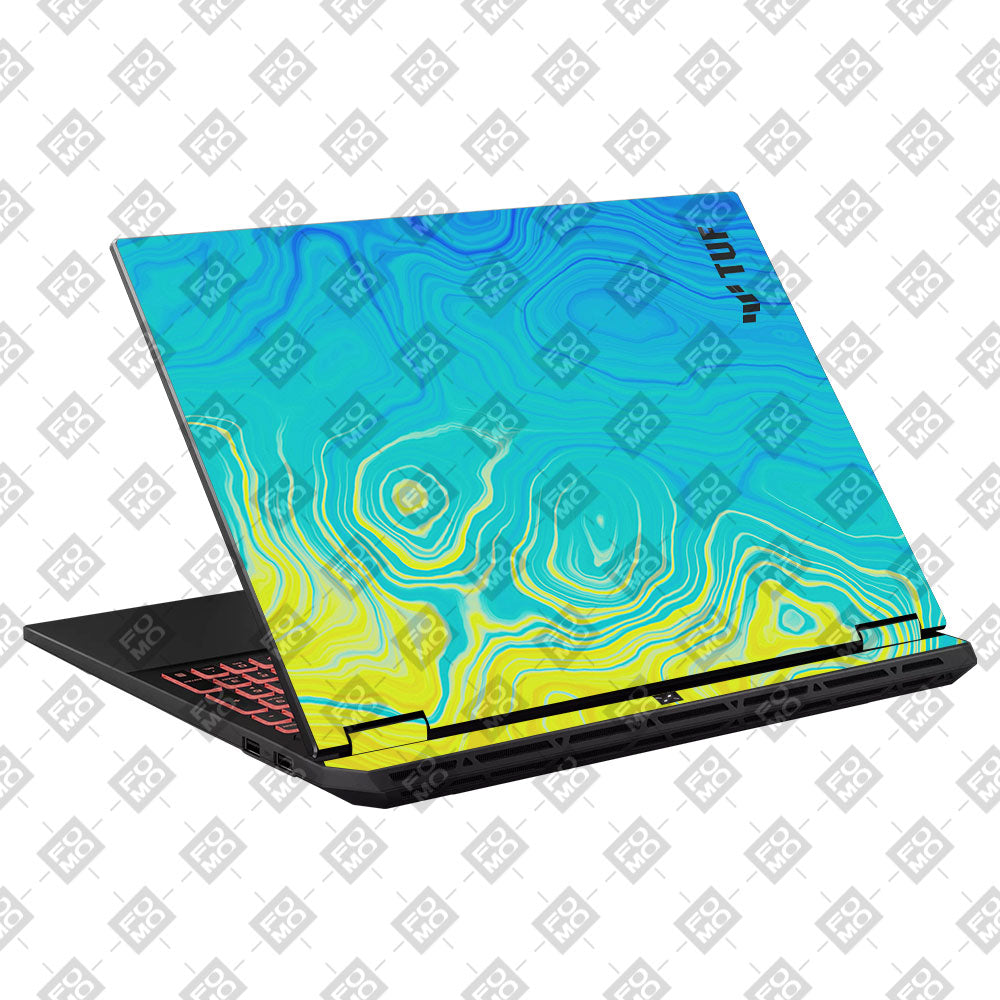 Ocean Gradient Waves Asus TUF Gaming A16 2025 Laptop Skin