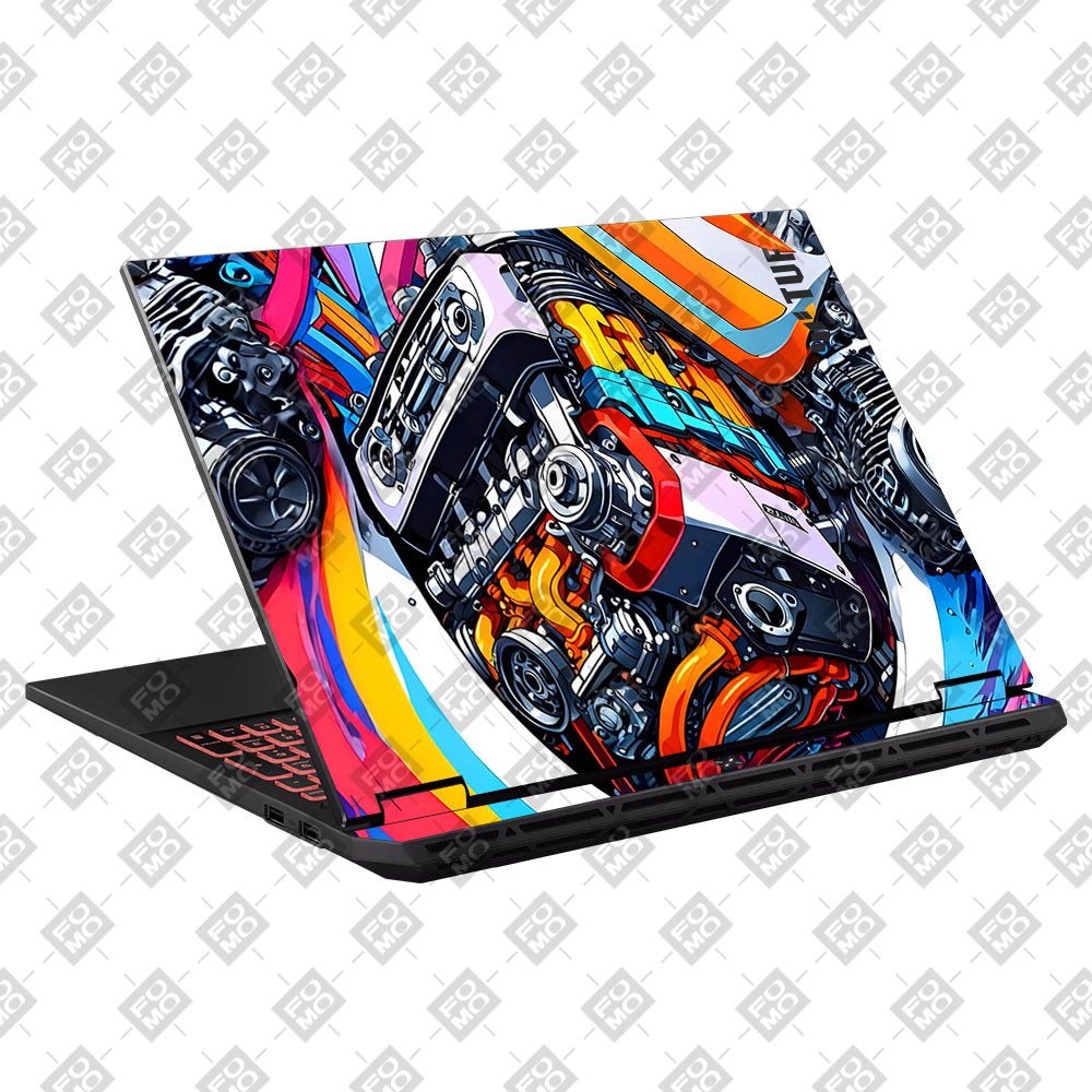 Power in Motion Asus TUF Gaming A16 2025 Laptop Skin