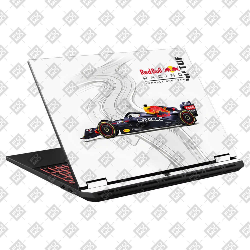 Red Bull Racing in Action Asus TUF Gaming A16 2025 Laptop Skin