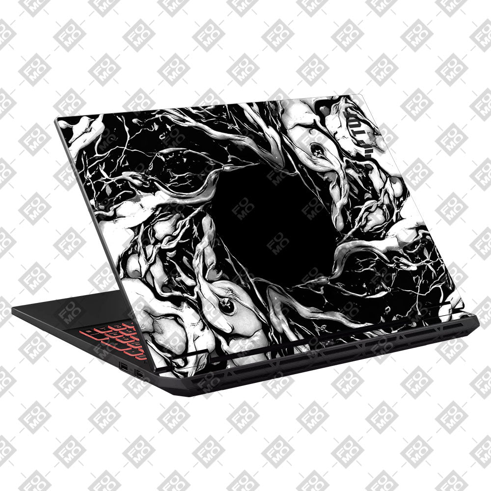 Spiderman Web Black Asus TUF Gaming A16 2025 Laptop Skin