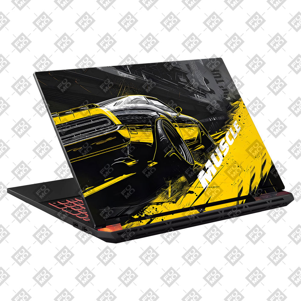 Black Muscle Asus TUF Gaming A16 2025 Laptop Skin