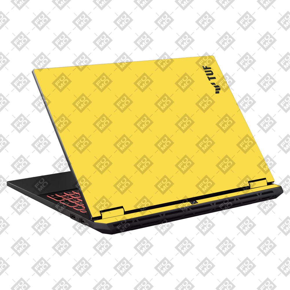 Textured Yellow Asus TUF Gaming A16 2025 Laptop Skin