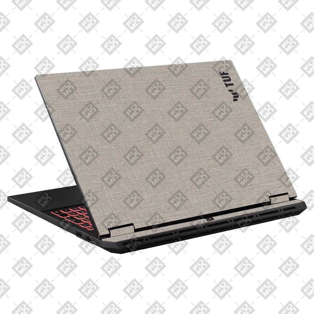 Textured Fabric Grey Asus TUF Gaming A16 2025 Laptop Skin