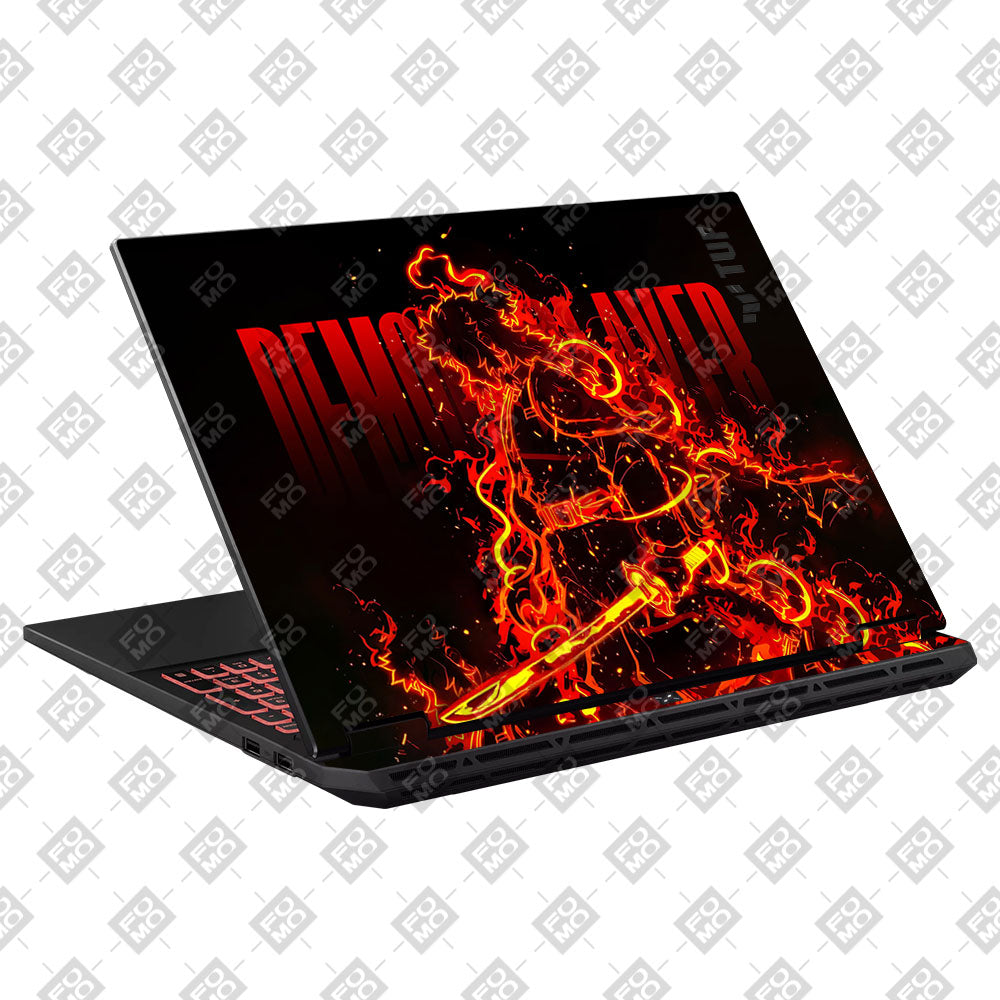 Rengoku Blazing Inferno Asus TUF Gaming A16 2025 Laptop Skin